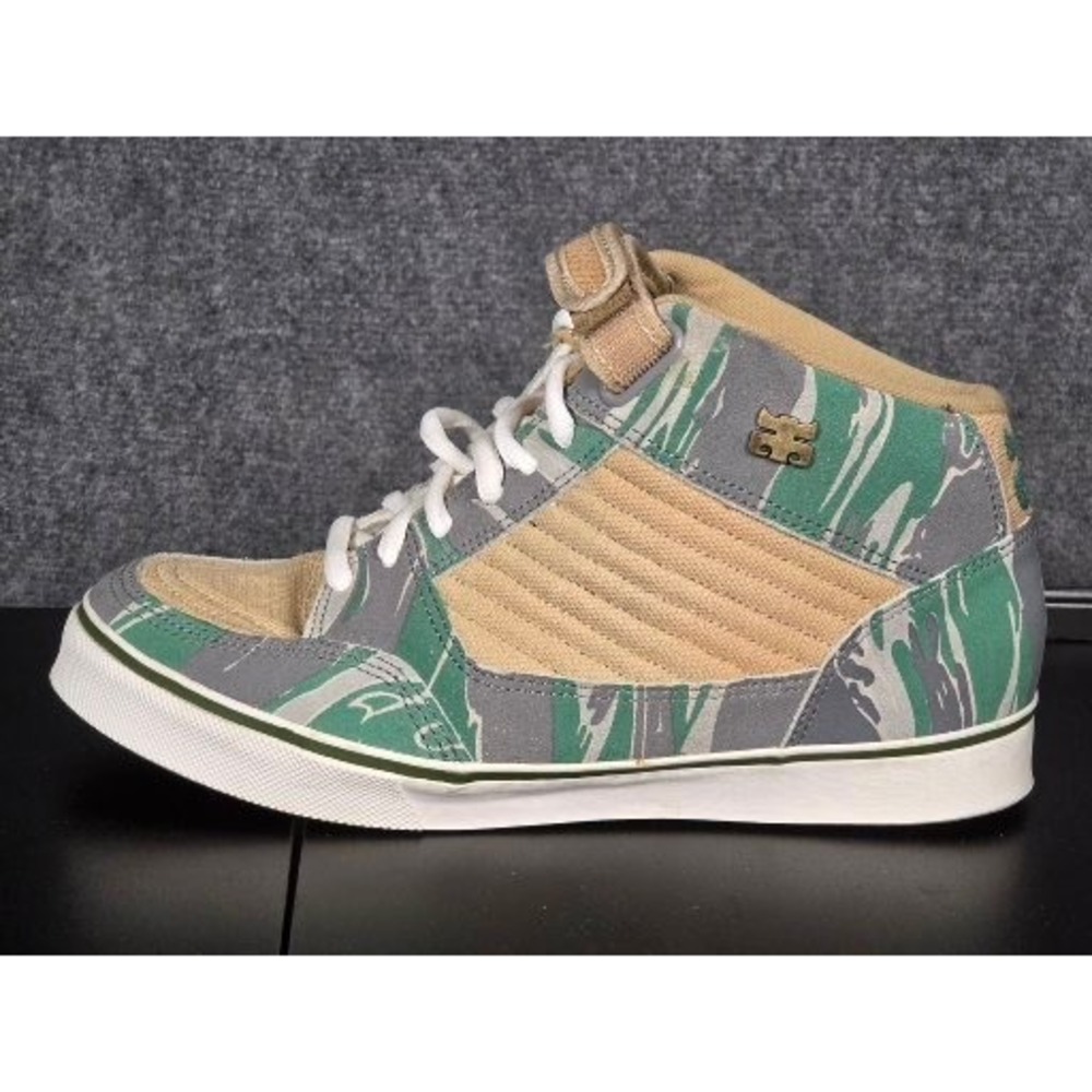 Gall Jersey Devil Camo Mid Top Skate‎ Shoes Men's Size 9.5 Casual Streetwear